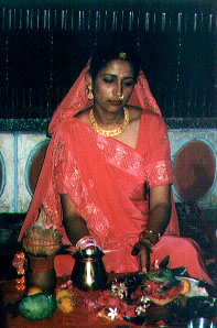 Sunita looking on